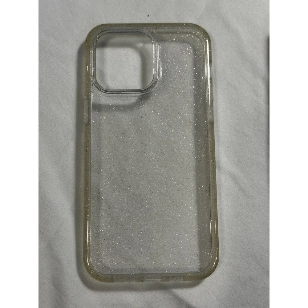 OtterBox Symmetry Series Case Clear With Glitter Fits iPhone‎ Pro Max 14